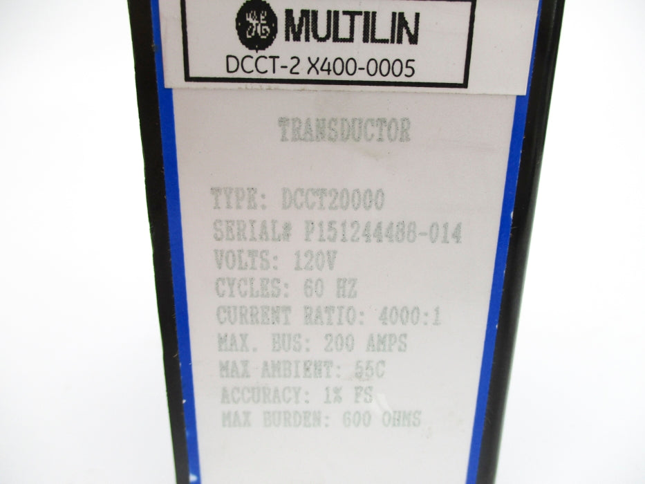 GENERAL ELECTRIC DCCT-2X400-0005 120V NSNP