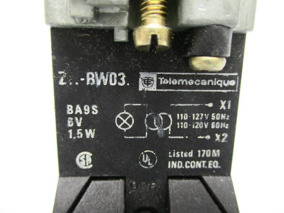 TELEMECANIQUE Z-BW03 (NO BULB) UNMP