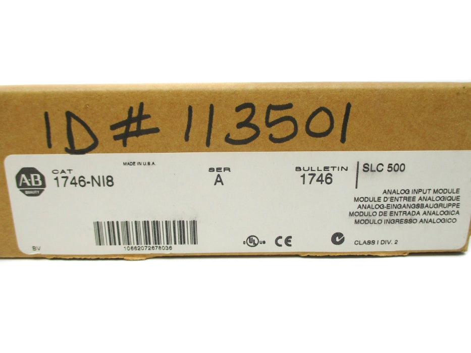 INDUSTRIAL SPARE PART 1746-NI8 SER. A F/W 1.0 NSMP