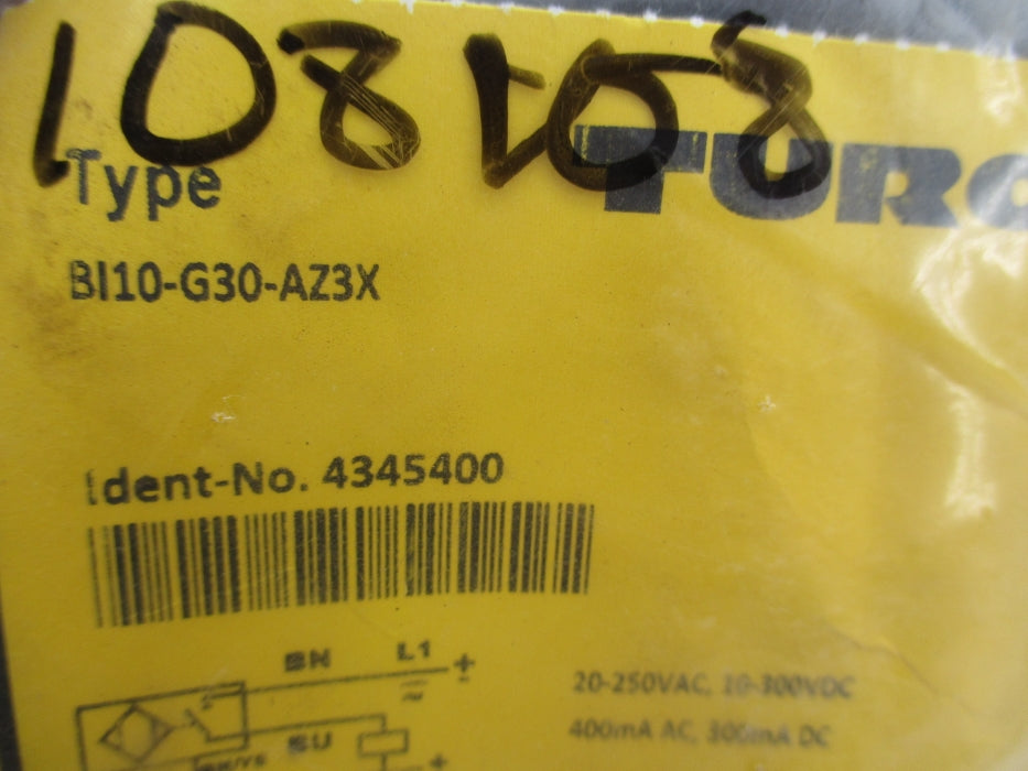 TURCK BI10-G30-AZ3X 4345400 20-250VAC NSMP