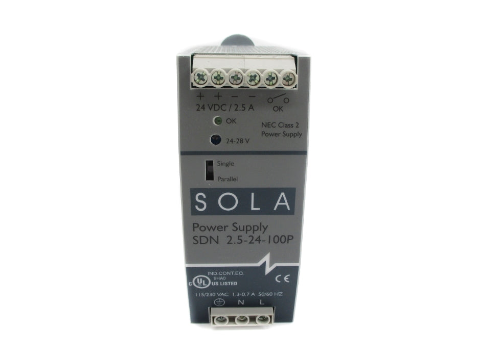 SOLA SDN2.5-24-100P 115/230VAC 1.3-0.7A NSMP