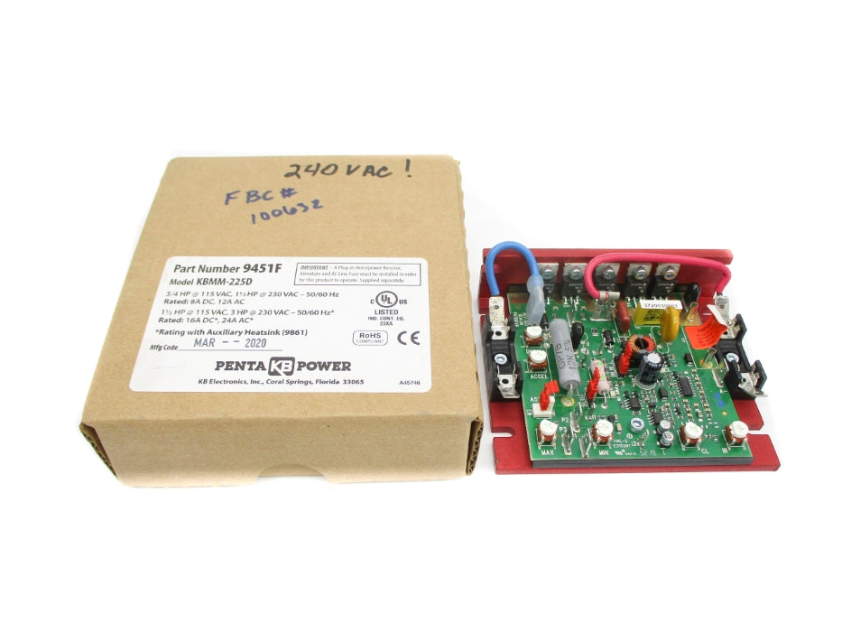 KB ELECTRONICS KBMM-225D 9451F 115/130VAC NSMP