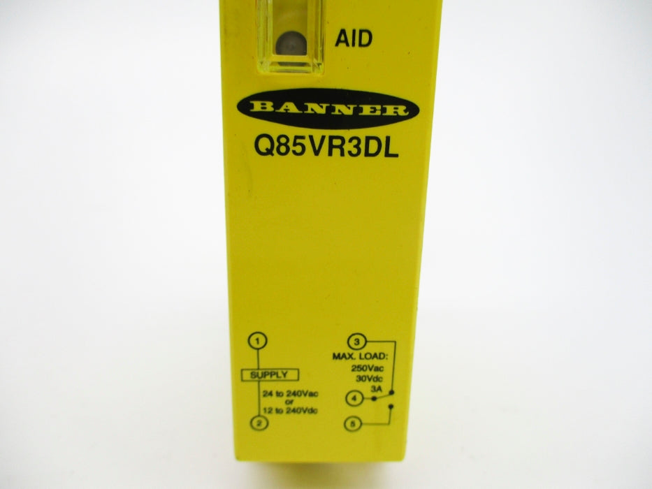 BANNER ENGINEERING Q85VR3DL 250VAC 3A NSNP