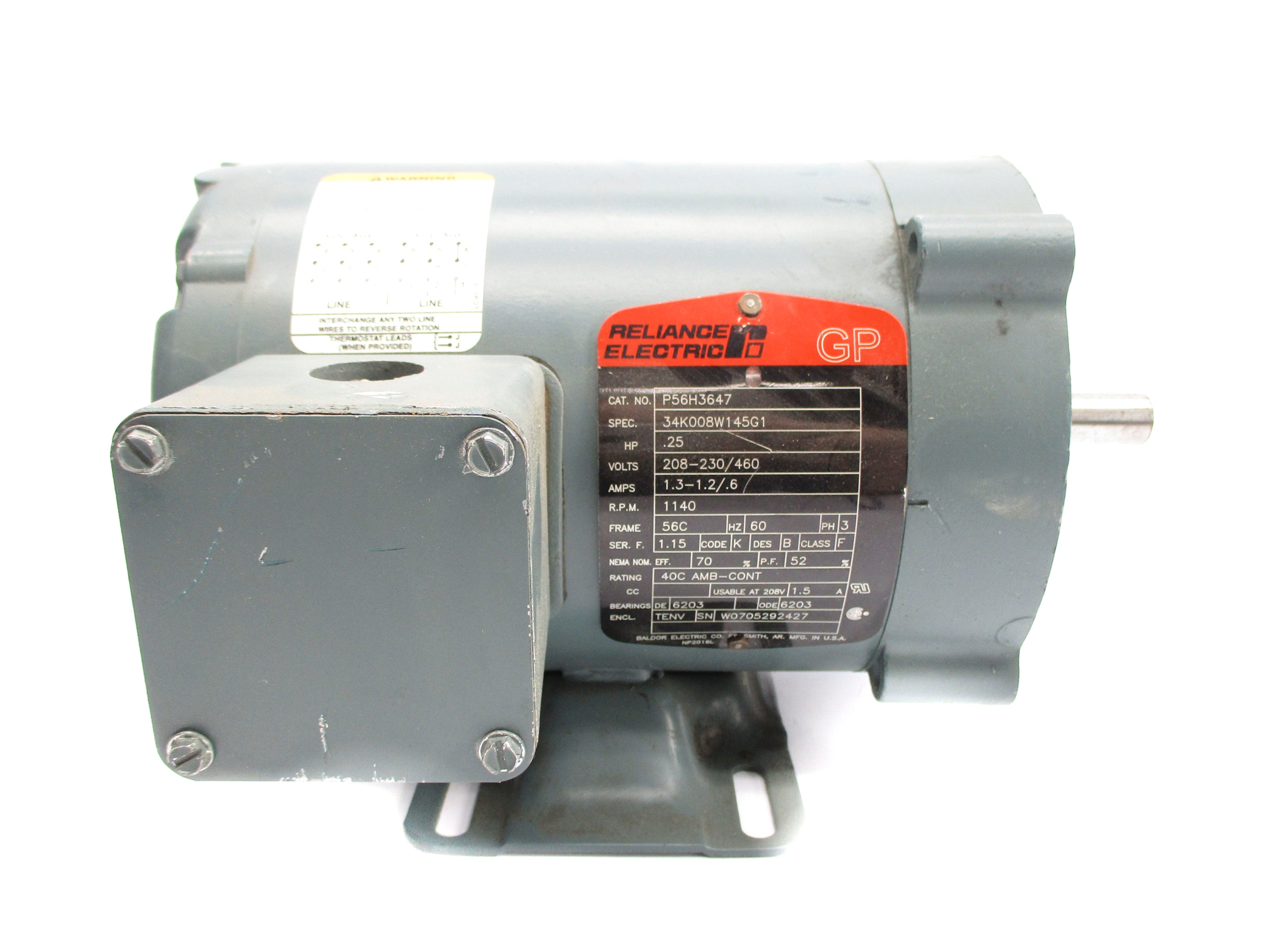 RELIANCE ELECTRIC P56H3647 UNMP