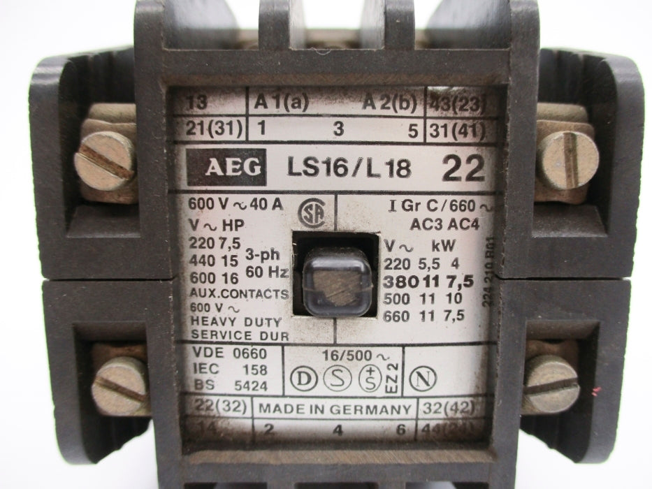 AEG LS16/L18 600V UNMP