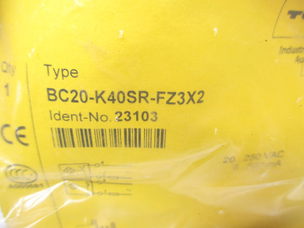 TURCK BC20-K40SR-FZ3X2 23103 20-250VAC NSMP
