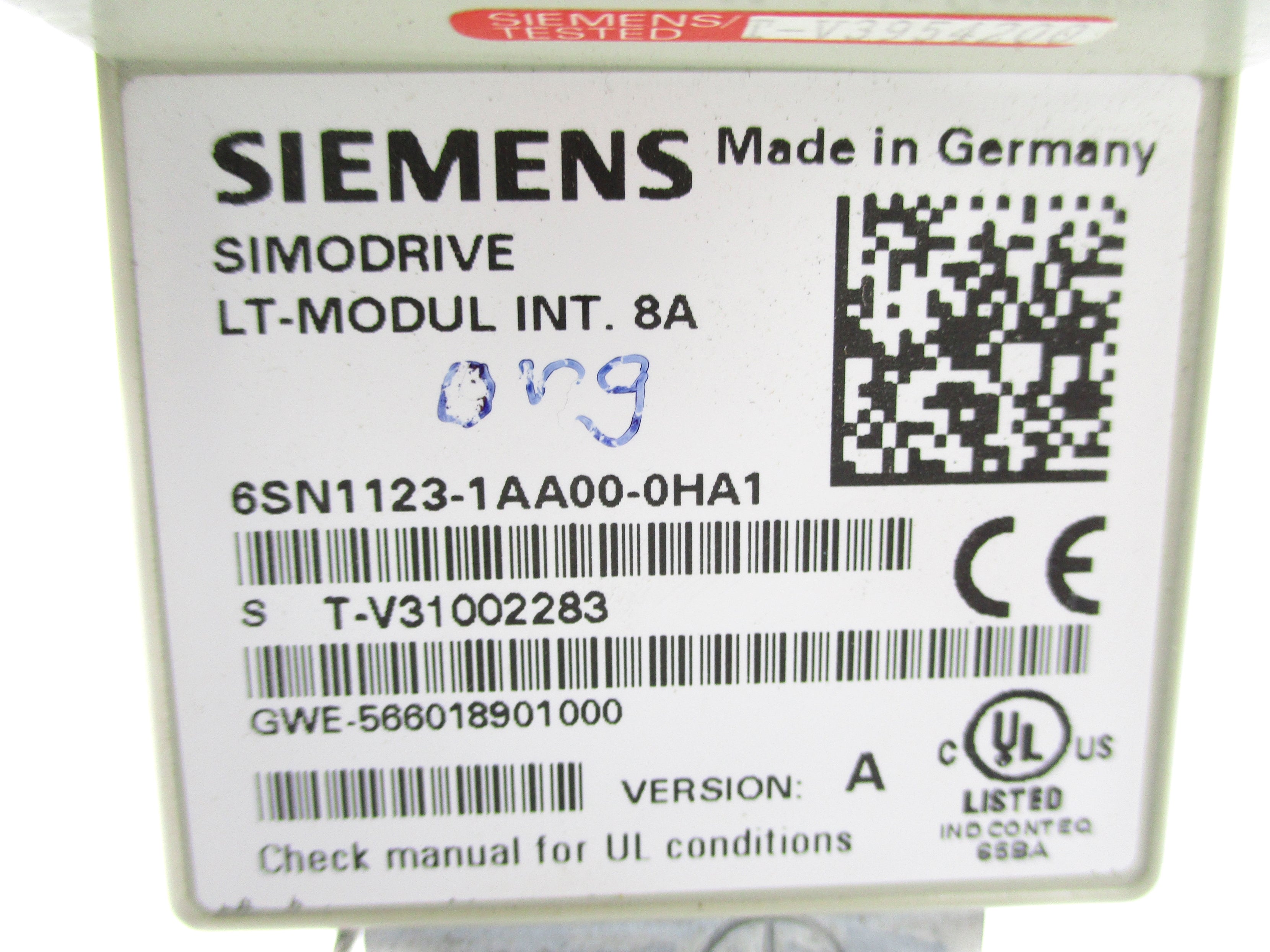 SIEMENS 6SN1123-1AA00-0HA1 8A NSNP