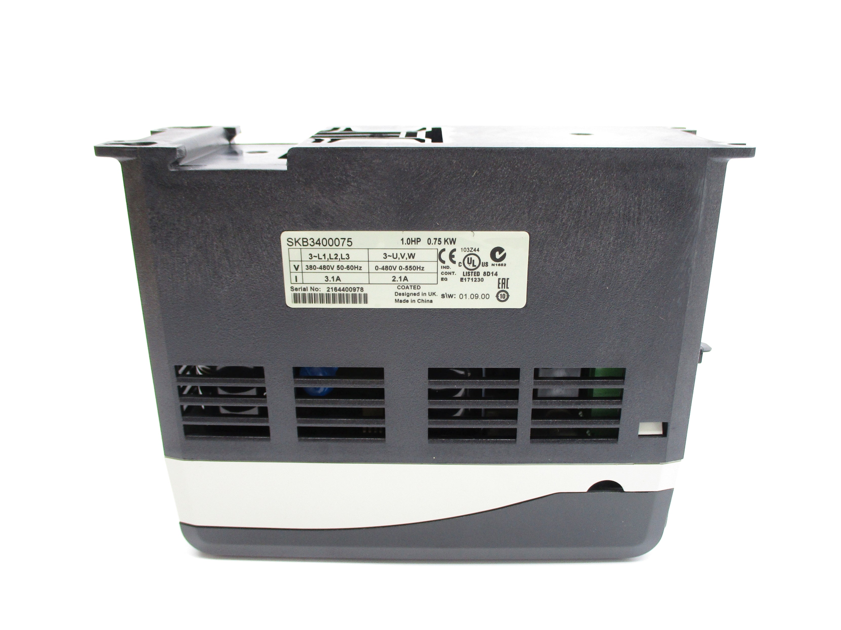 CONTROL TECHNIQUES SKB3400075 11410300403001 S/W 01.09.00 380-480V 3.1A NSMP