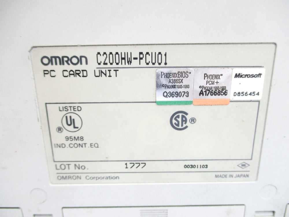 OMRON C200HW-PCU01 UNMP