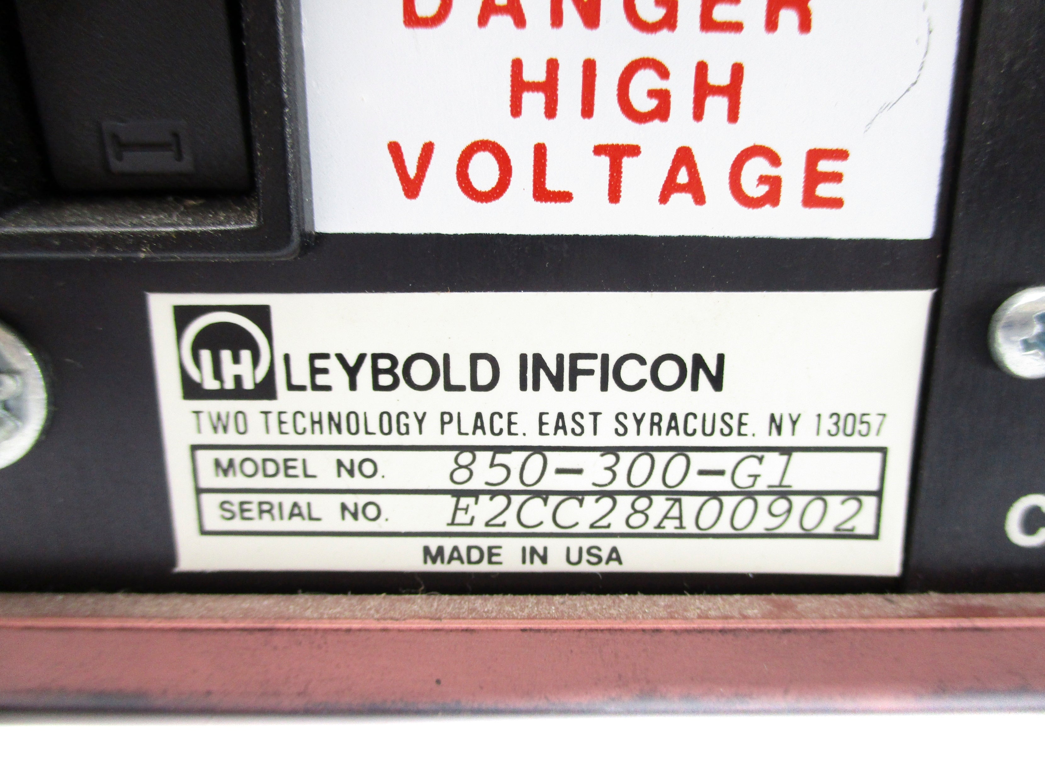 LEYBOLD INFICON CC3 850-300-G1 NSNP