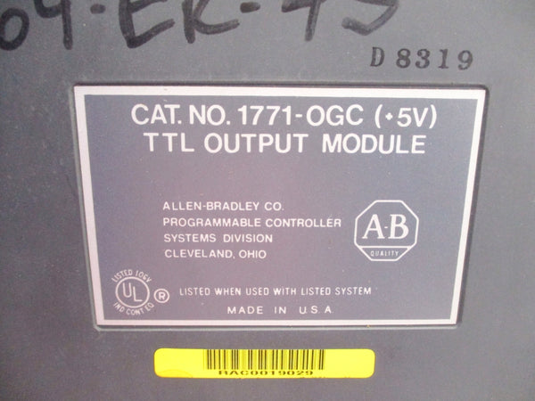 ALLEN BRADLEY 1771-OGC 5V UNMP