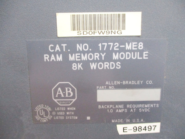 ALLEN BRADLEY 1772-ME8 5VDC 1.0A UNMP