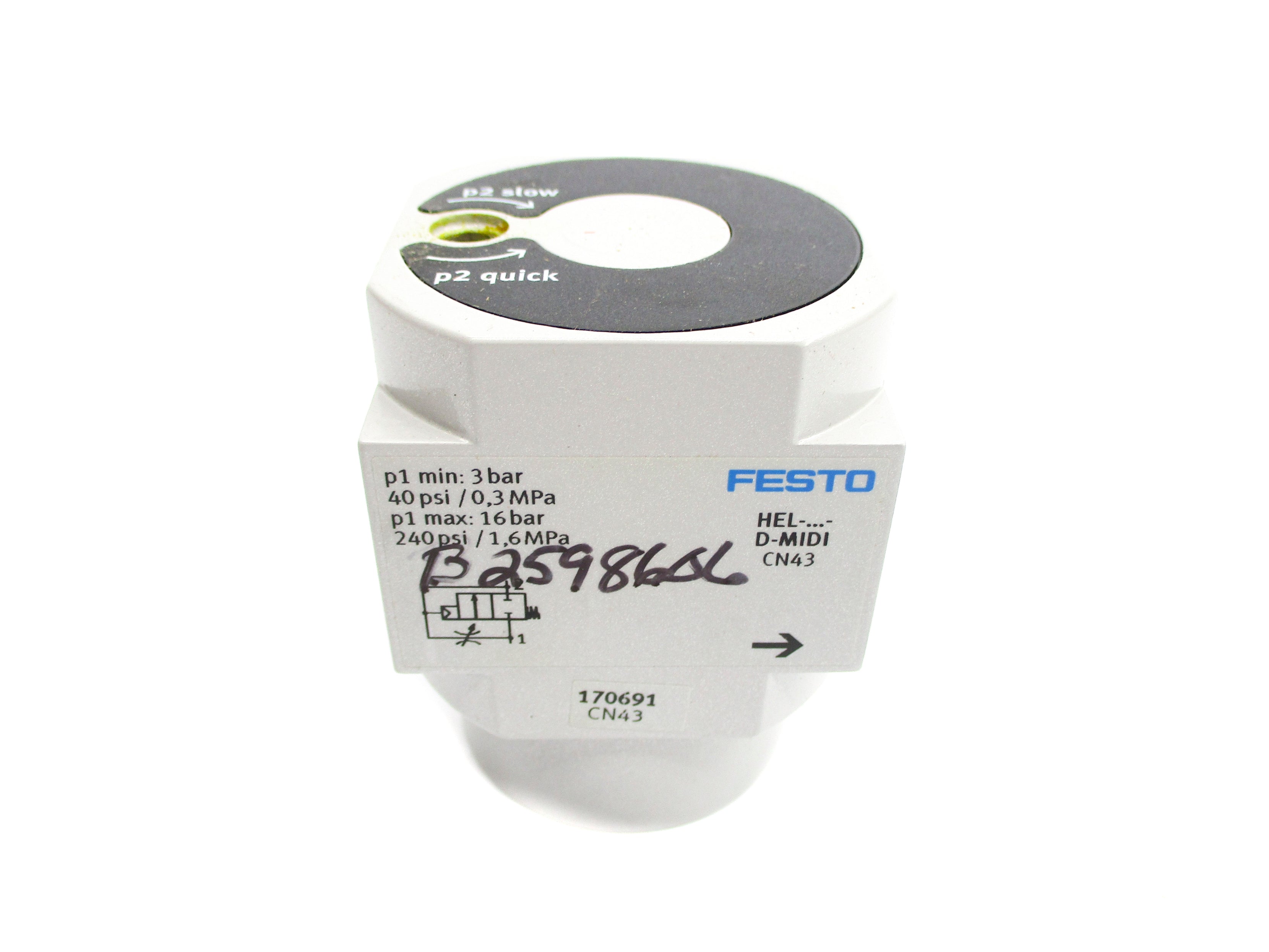 FESTO HEL-D-MIDI 170691 240PSI NSNP
