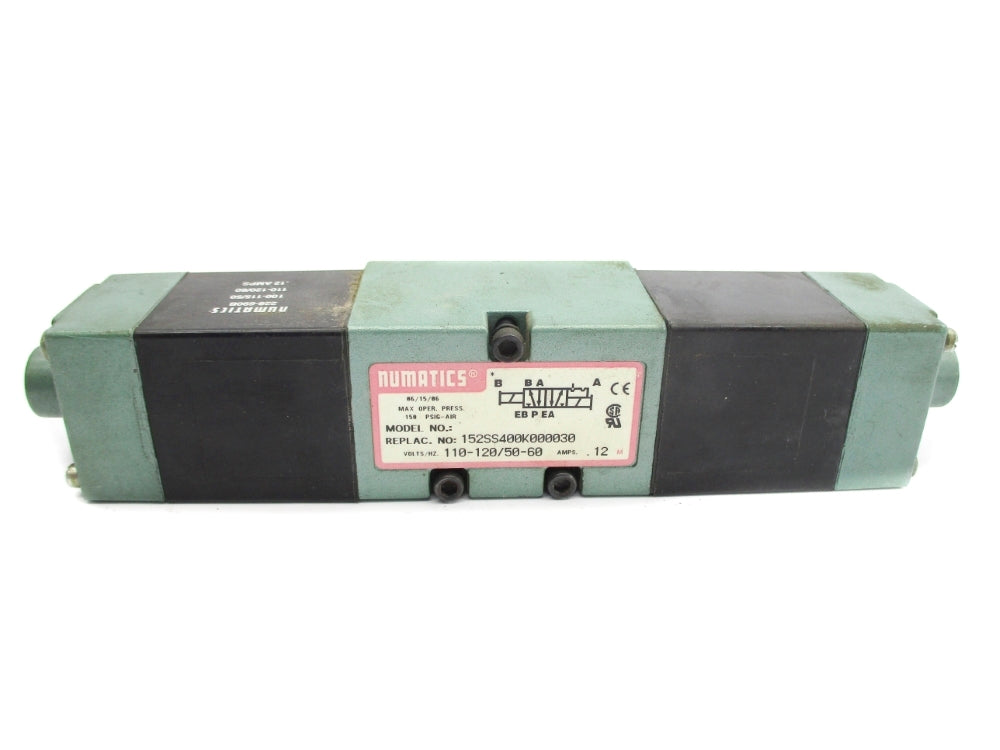 NUMATICS 152SS400K000030 110-120V .12A 150PSI UNMP