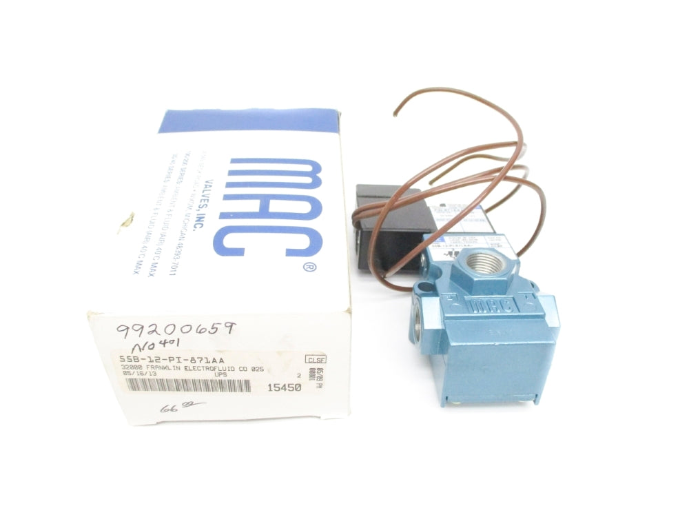 MAC 55B-12-PI-871AA 150PSI 24VDC NSMP