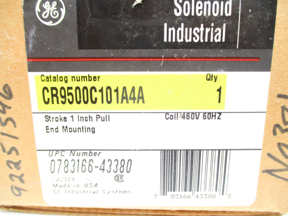 GENERAL ELECTRIC CR9500C101A4A 460V NSMP