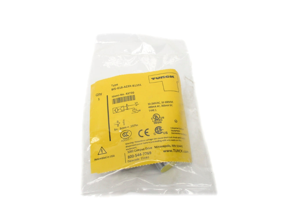 TURCK BI5-G18-AZ3X-B1331 43720 20-250VAC NSMP