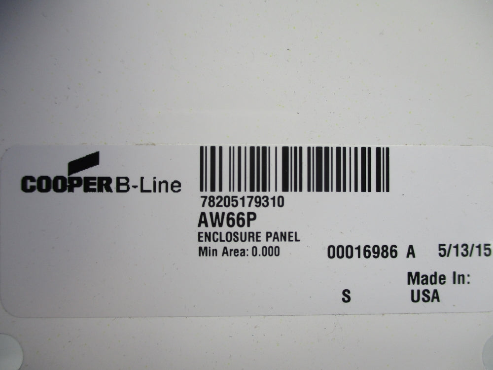 COOPER B-LINE AW66P UNMP