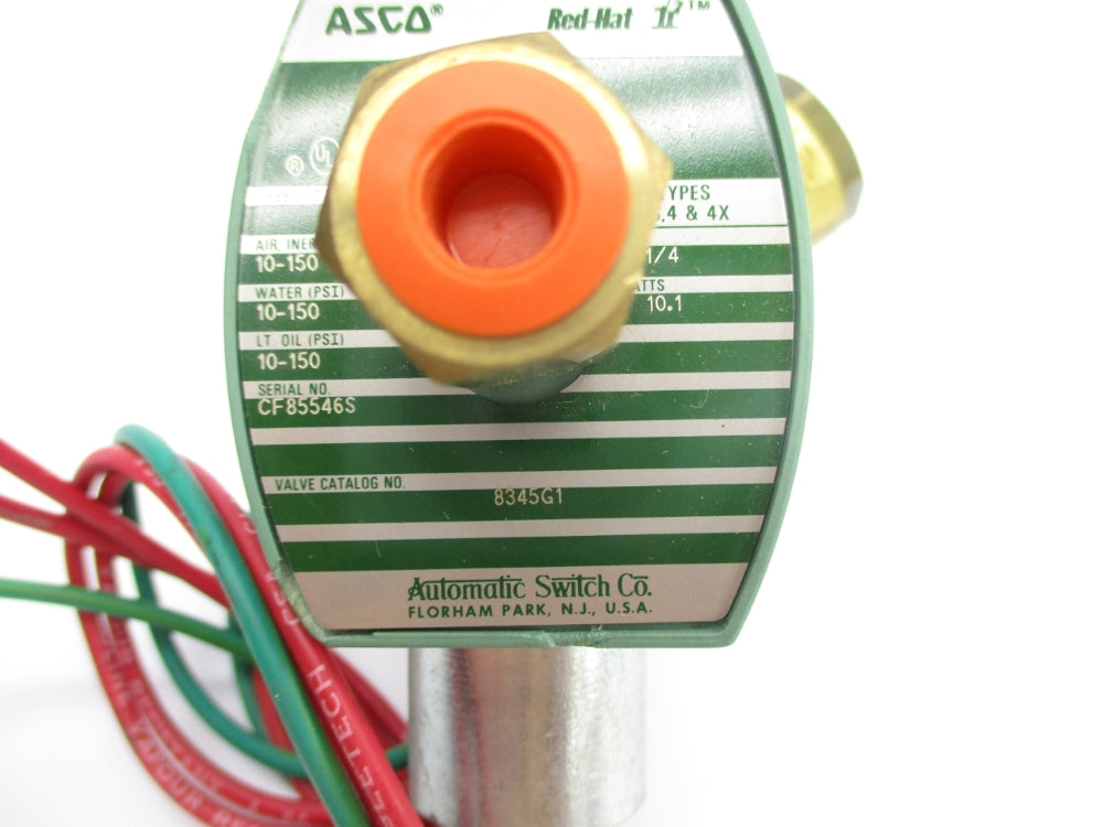 ASCO 8345G1 110/120V 10-150PSI 1/4" UNMP