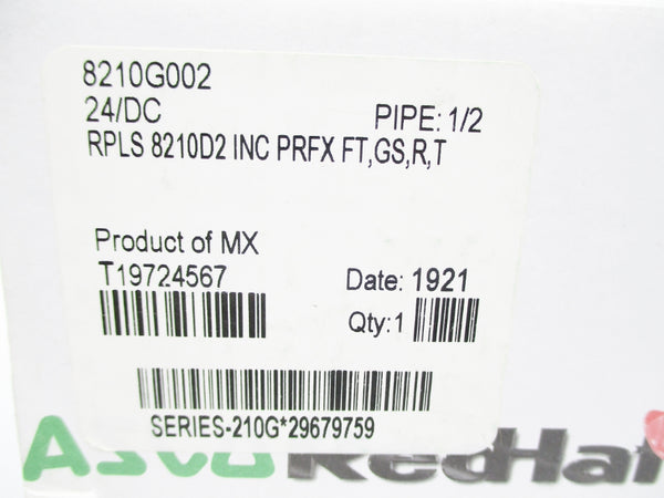 ASCO 8210G002 24VDC 5-125PSI 1/2" NSMP