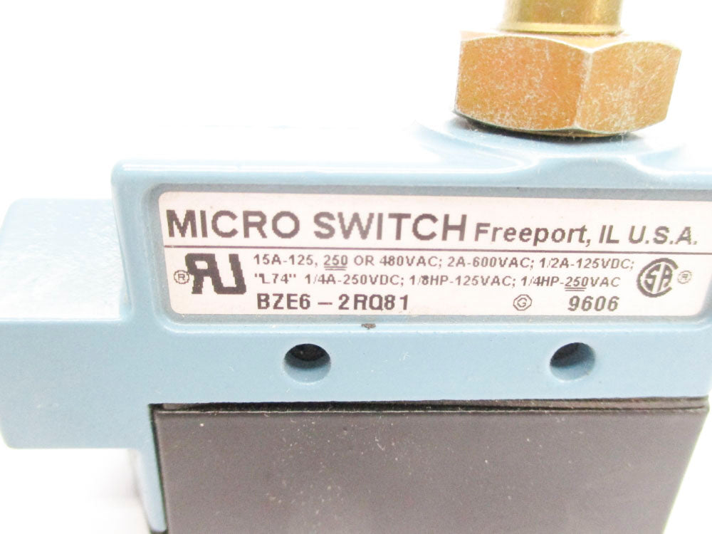 MICRO SWITCH BZE6-2RQ81 600VAC 2A NSNP