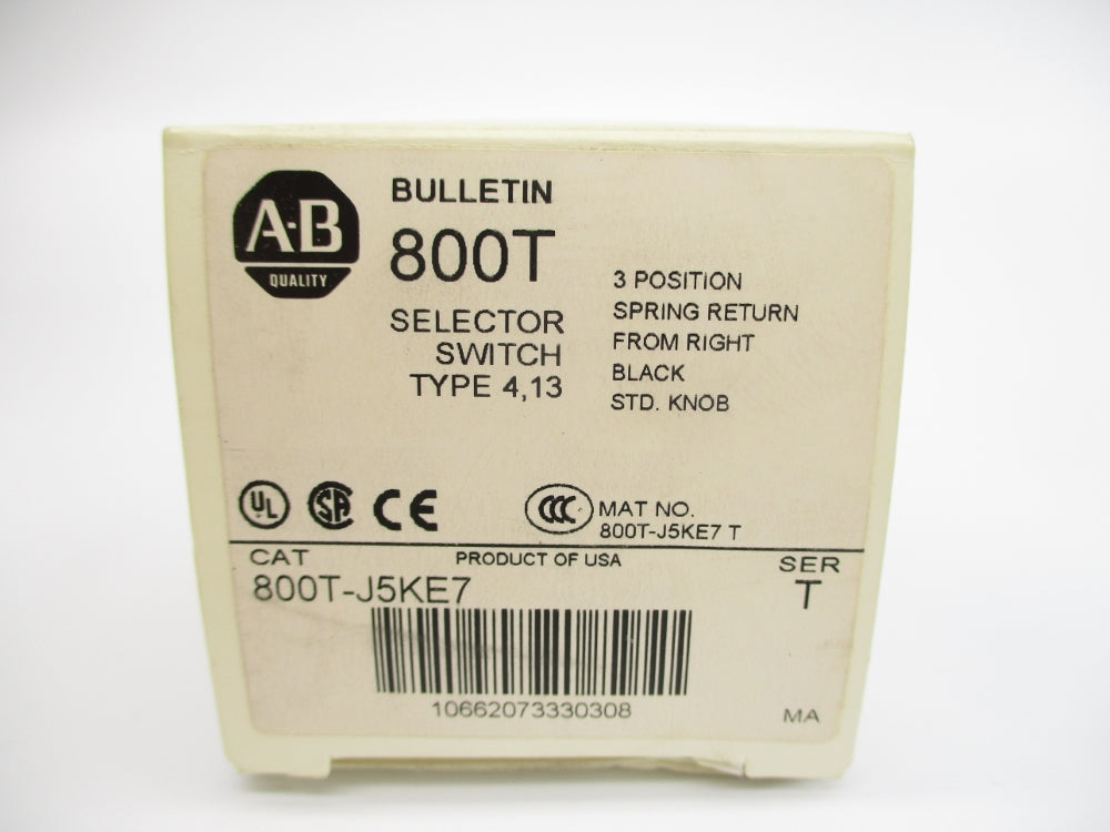 ALLEN BRADLEY 800T-J5KE7 SER. T (WH) NSMP