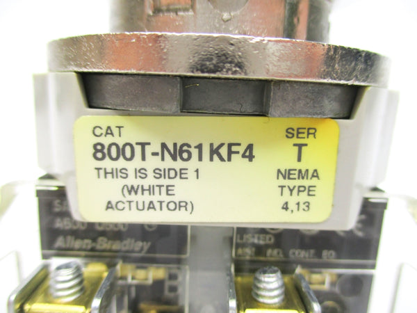 ALLEN BRADLEY 800T-N61KF4 SER. T NSNP