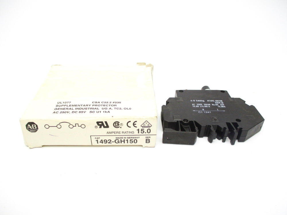 ALLEN BRADLEY 1492-GH150 SER. B 250VAC 15A NSMP