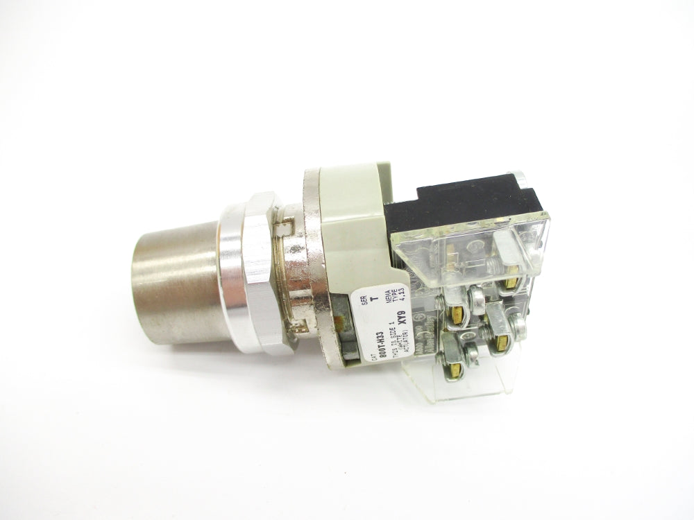 ALLEN BRADLEY 800T-H33A SER. T (NO KEY) (WH) NSMP