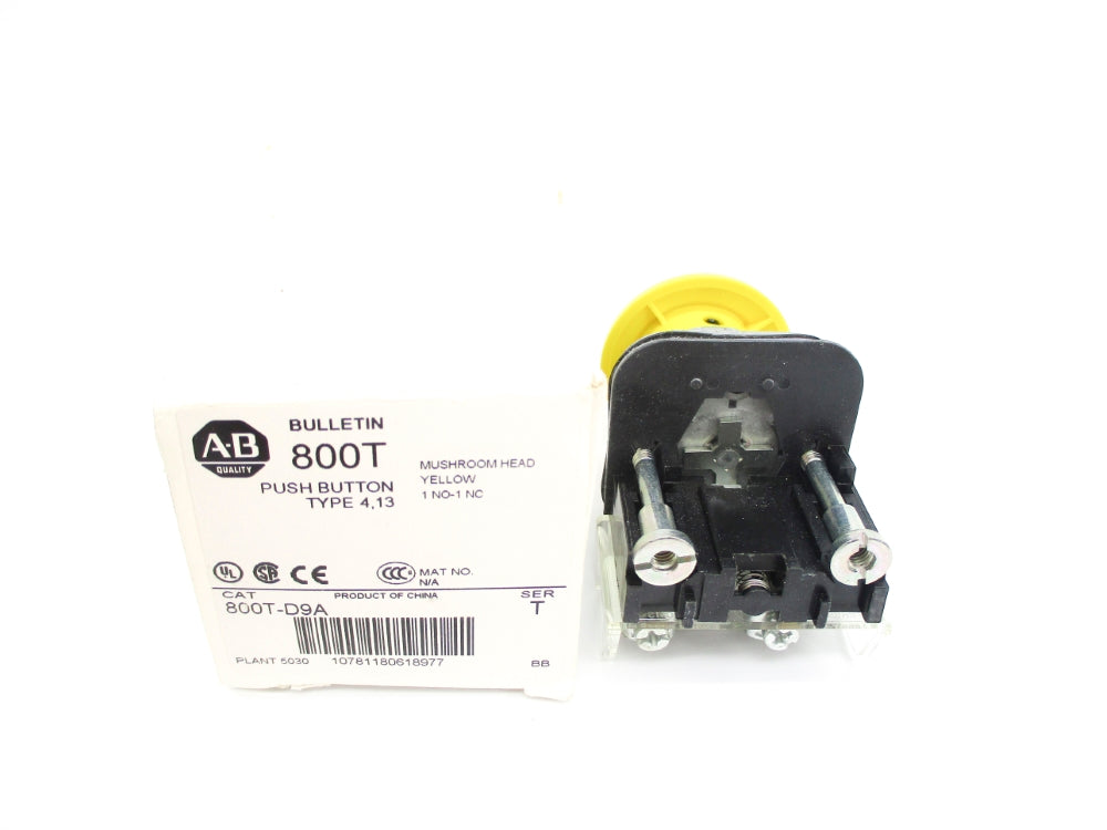 ALLEN BRADLEY 800T-D9A SER. T (WH) NSMP