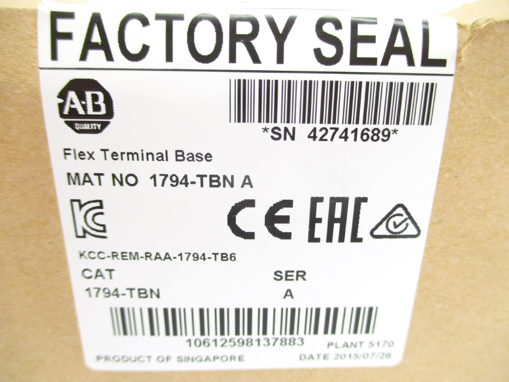 INDUSTRIAL SPARE PART 1794-TBN SER. A 250VDC/AC 2A NSMP