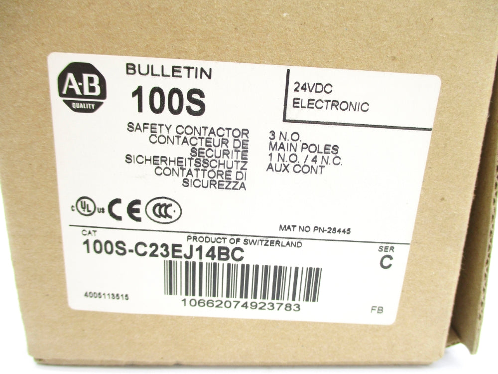 ALLEN BRADLEY 100S-C23EJ14BC SER. C 24VDC (BR/WH) NSMP