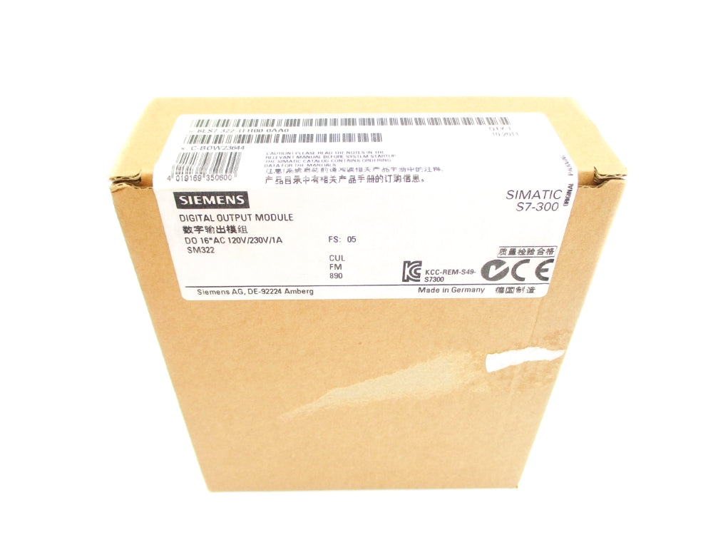 SIEMENS 6ES7322-1FH00-0AA0 120-230VAC 1A NSFS