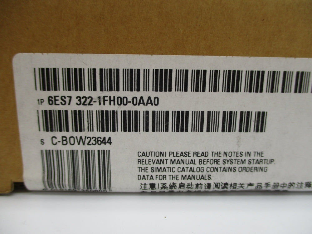 SIEMENS 6ES7322-1FH00-0AA0 120-230VAC 1A NSFS