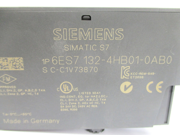 SIEMENS 6ES7132-4HB01-0AB0 230VAC 5A NSNP