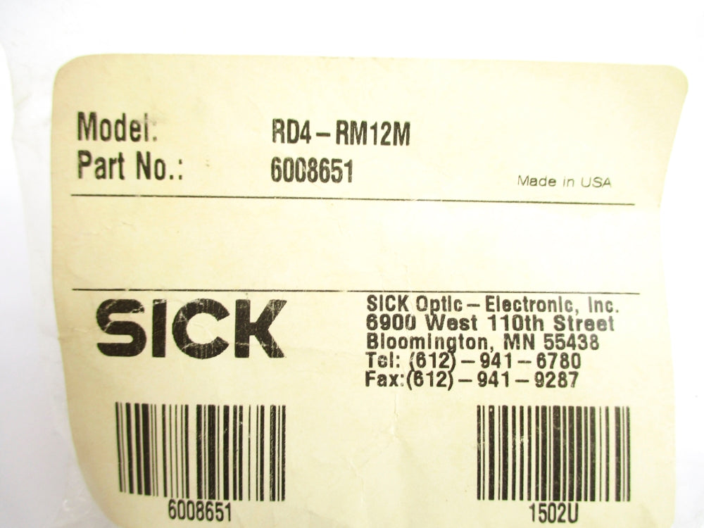SICK RD4-RM12M 6008651 NSMP