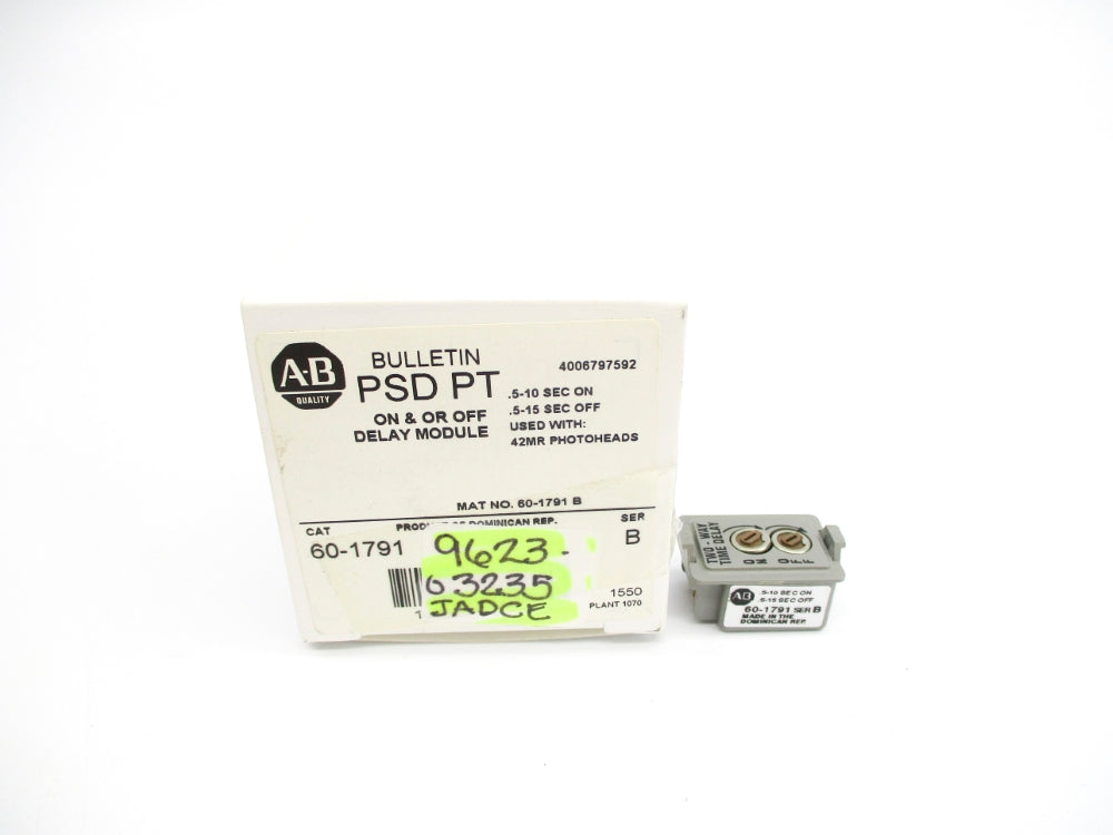 ALLEN BRADLEY 60-1791 SER. B .5-15S (WH) NSMP