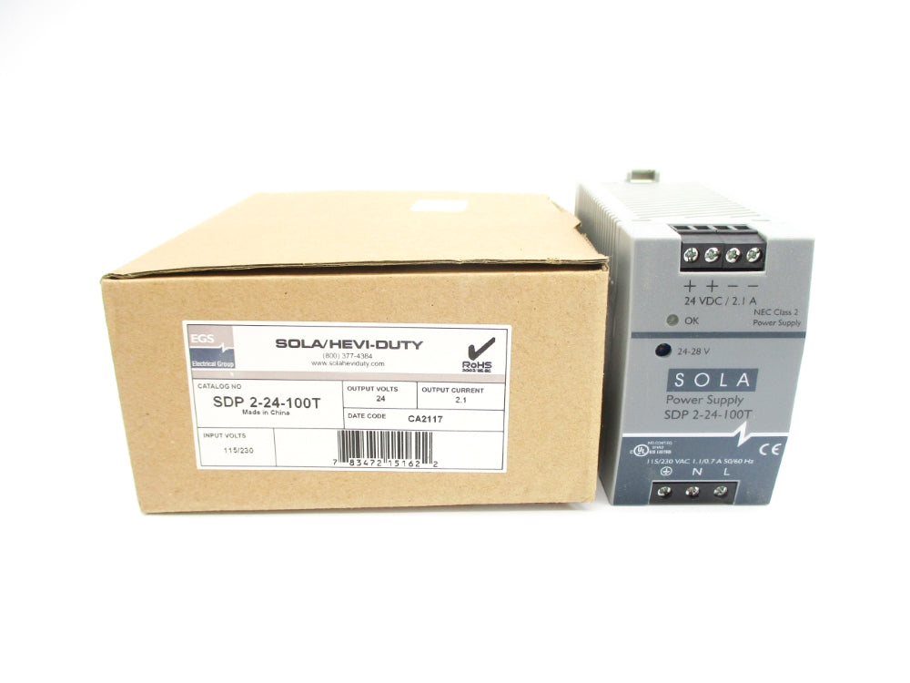 SOLA SDP2-24-100T 115/230VAC 1.1/0.7A NSMP