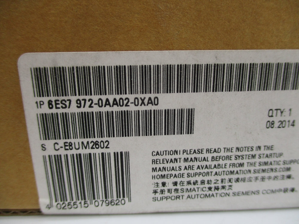 SIEMENS 6ES7972-0AA02-0XA0 NSFS