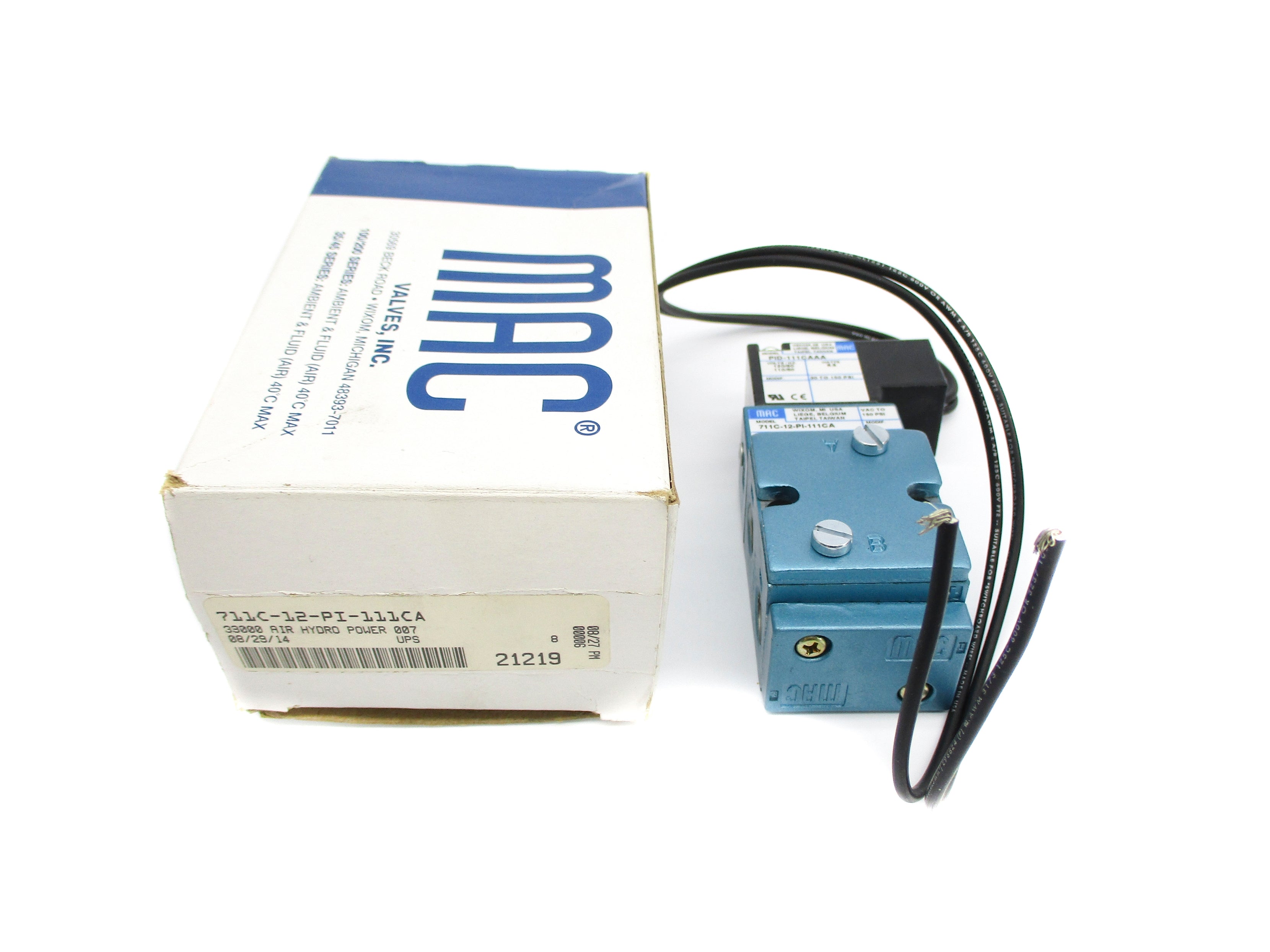 MAC 711C-12-PI-111CA 110/120V 30-150PSI NSMP