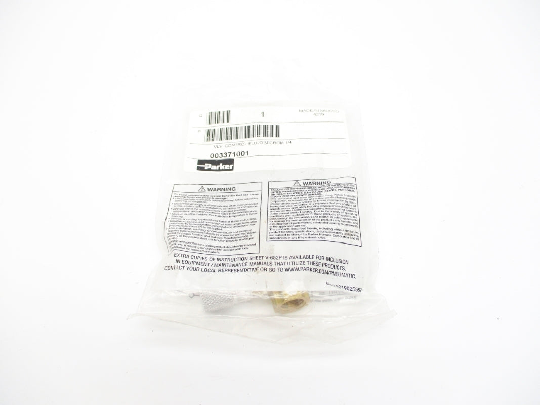 PARKER 003371001 1/4" NSMP