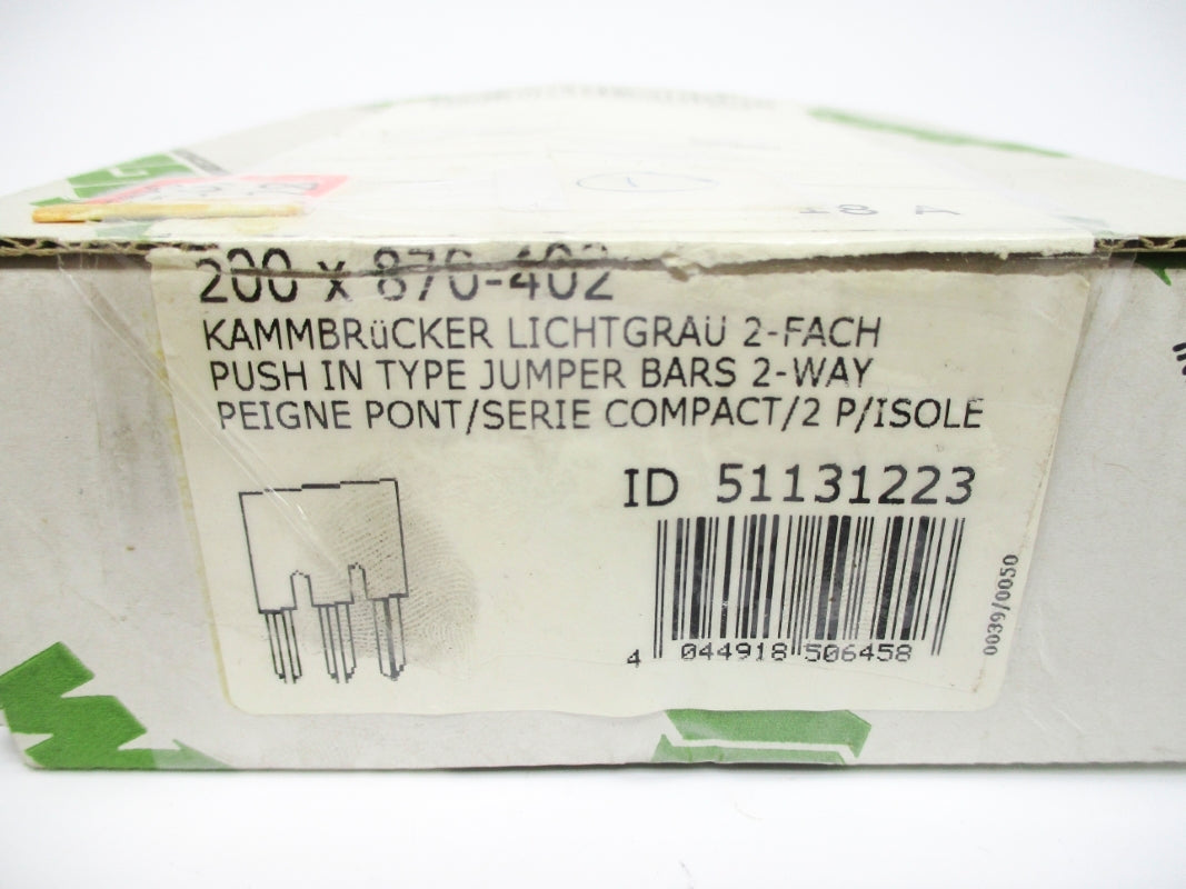 WAGO 870-402 51131223 (PKG OF 200) NSMP
