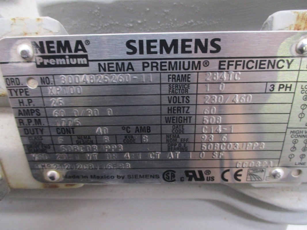 SIEMENS 3004825260-11 25HP 248TC NSNP