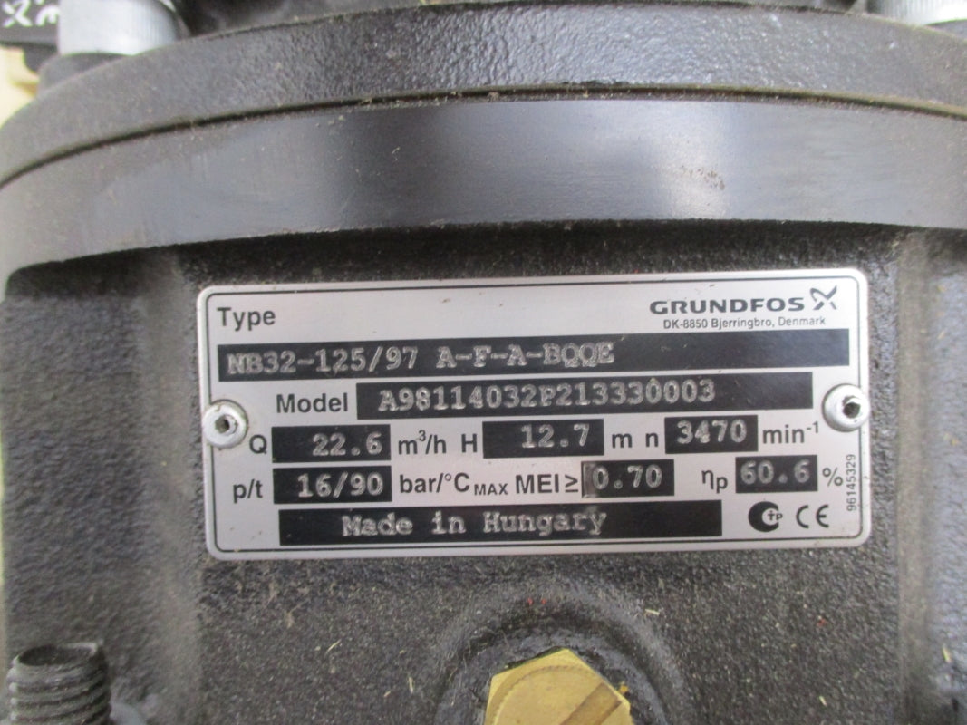 GRUNDFOS NB32-125/97 A-F-A-BQQE A98114032P213330003 NSNP