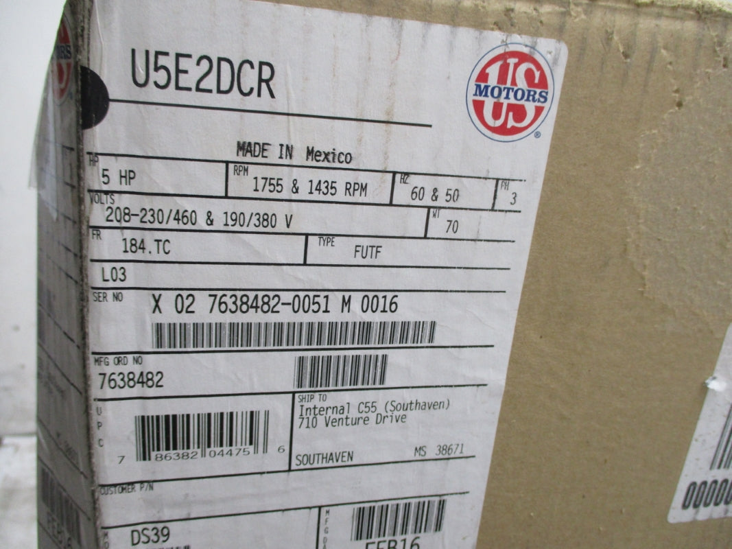 US MOTORS U5E2DCR NSMP