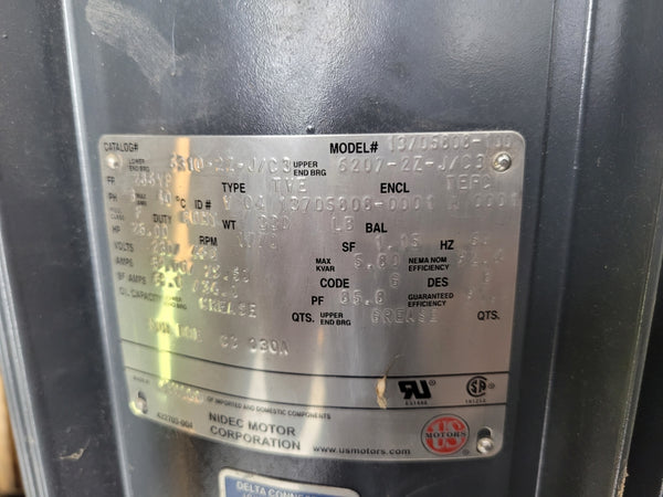 US MOTORS 13705808-100 TYPE TVE300 UNMP