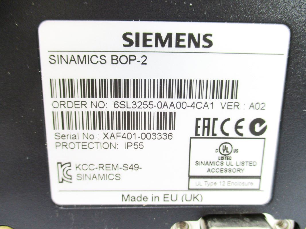 SIEMENS 6SL3255-0AA00-4CA1 NSNP