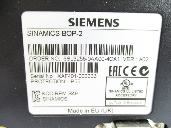SIEMENS 6SL3255-0AA00-4CA1 NSNP