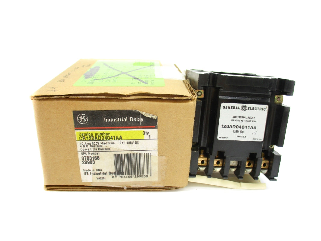 GENERAL ELECTRIC CR120AD04041AA SER. A 125VDC 10A NSMP