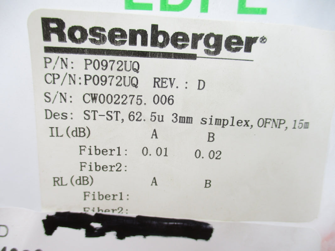 ROSENBERGER P0972UQ NSMP